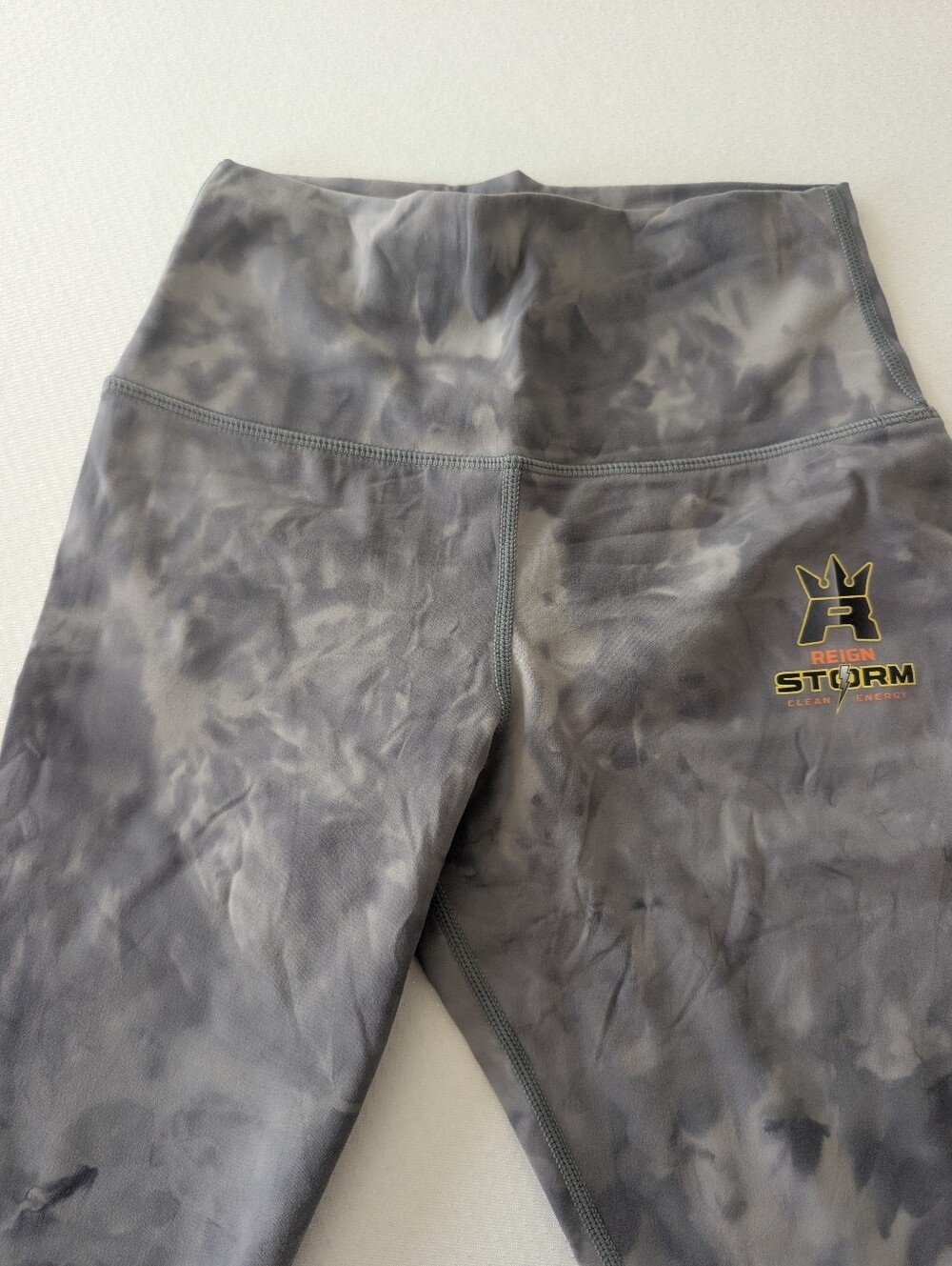 Glyder Womens Sultry Legging Silver Fog Lava Gray Tie Dye Sz S